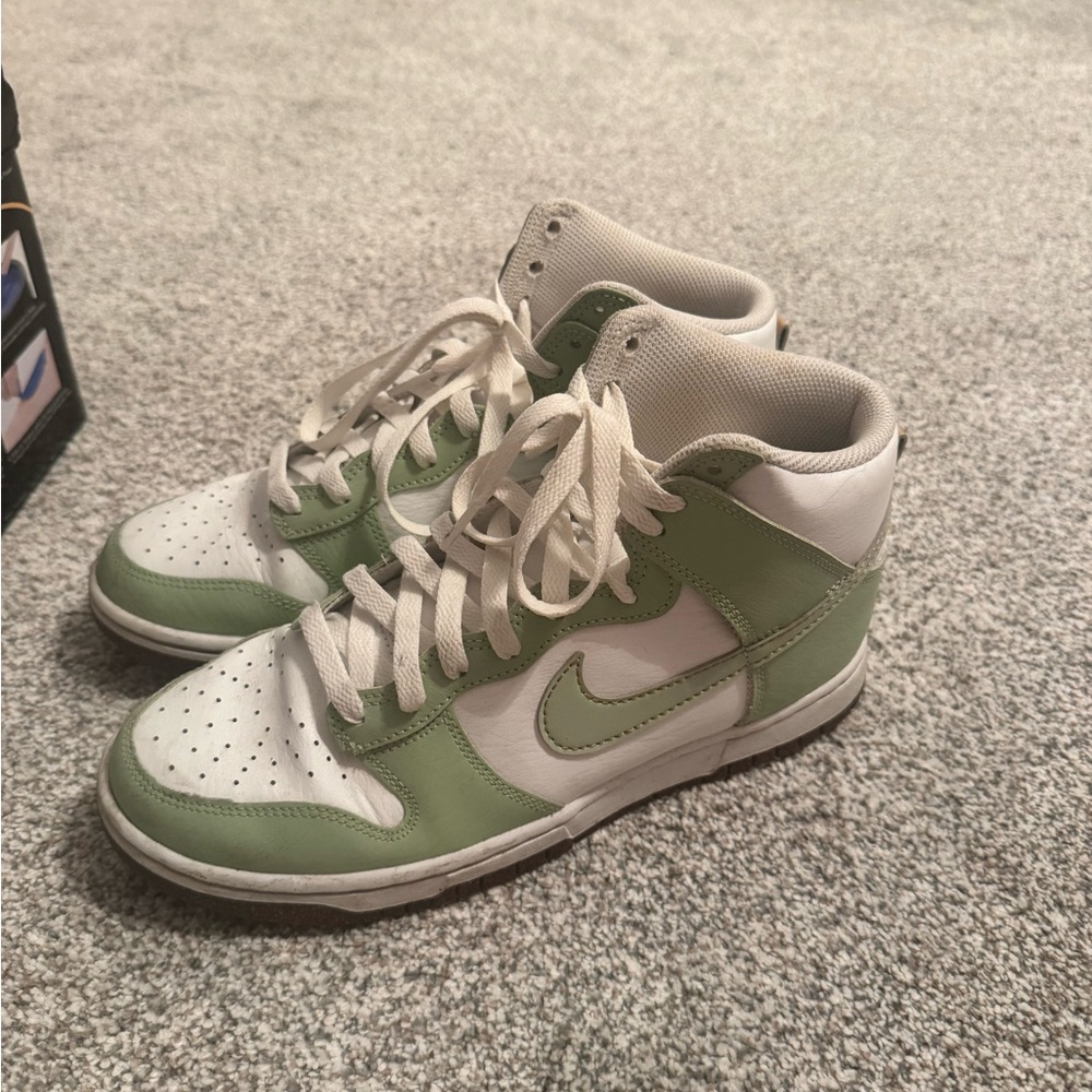 Green Nike High Dunks